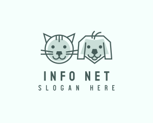 Cat Dog Pet Care logo design