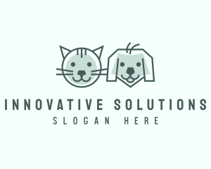 Cat Dog Pet Care logo design