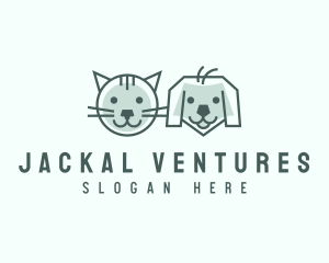 Cat Dog Pet Care logo design