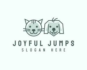 Cat Dog Pet Care logo design