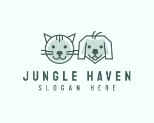 Cat Dog Pet Care logo design