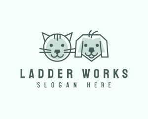 Cat Dog Pet Care logo design