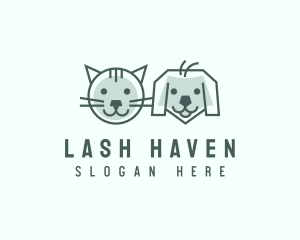 Cat Dog Pet Care logo design