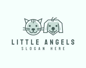 Cat Dog Pet Care logo design