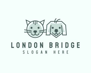 Cat Dog Pet Care logo design