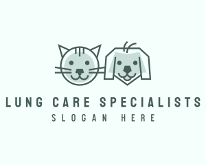 Cat Dog Pet Care logo design