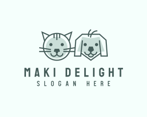 Cat Dog Pet Care logo design