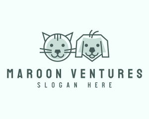 Cat Dog Pet Care logo design