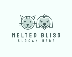 Cat Dog Pet Care logo design