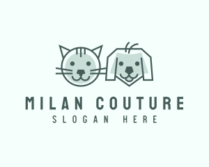 Cat Dog Pet Care logo design