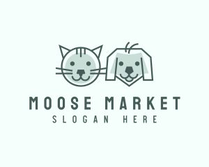 Cat Dog Pet Care logo design