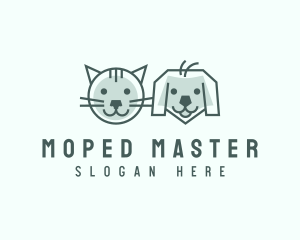 Cat Dog Pet Care logo design