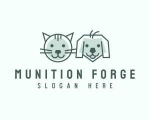 Cat Dog Pet Care logo design