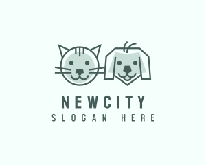 Cat Dog Pet Care logo design