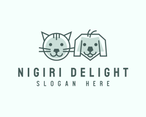 Cat Dog Pet Care logo design