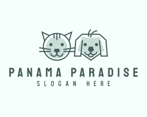 Cat Dog Pet Care logo design