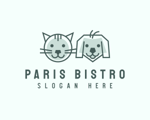 Cat Dog Pet Care logo design