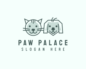 Pet - Cat Dog Pet Care logo design