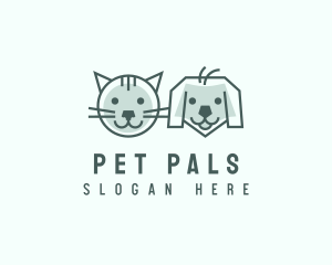 Cat Dog Pet Care logo design