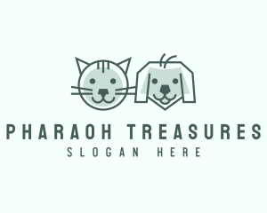 Cat Dog Pet Care logo design