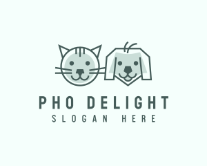 Cat Dog Pet Care logo design