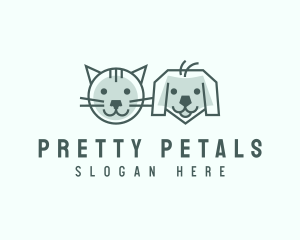 Cat Dog Pet Care logo design