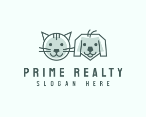 Cat Dog Pet Care logo design