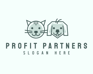 Cat Dog Pet Care logo design