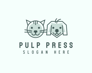 Cat Dog Pet Care logo design