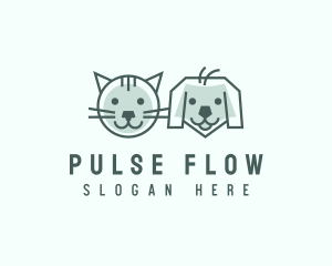 Cat Dog Pet Care logo design