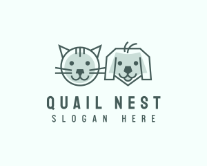 Cat Dog Pet Care logo design