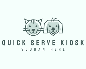 Cat Dog Pet Care logo design