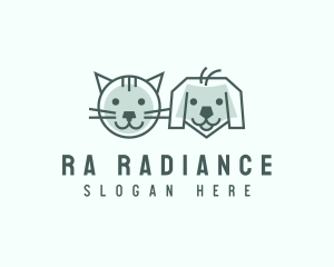 Cat Dog Pet Care logo design