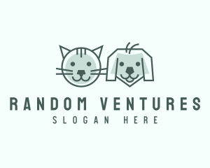 Cat Dog Pet Care logo design