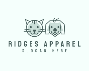 Cat Dog Pet Care logo design