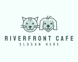 Cat Dog Pet Care logo design