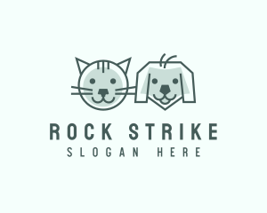 Cat Dog Pet Care logo design