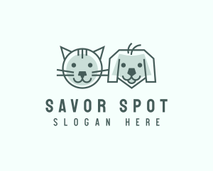 Cat Dog Pet Care logo design