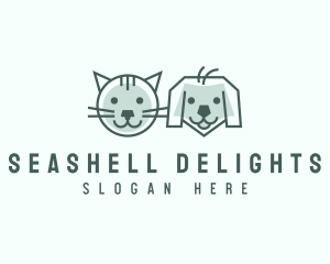 Cat Dog Pet Care logo design