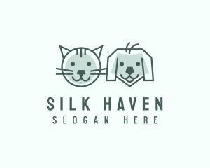 Cat Dog Pet Care logo design