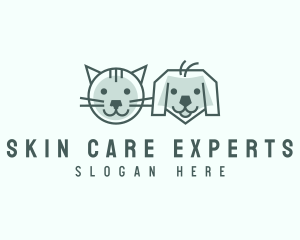 Cat Dog Pet Care logo design