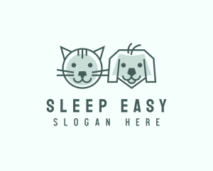 Cat Dog Pet Care logo design