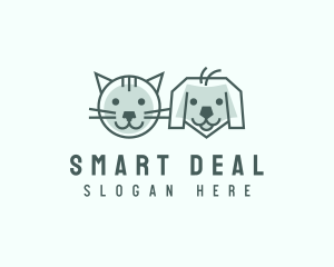 Cat Dog Pet Care logo design