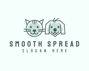 Cat Dog Pet Care logo design