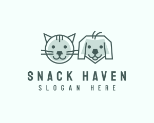 Cat Dog Pet Care logo design