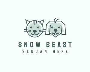 Cat Dog Pet Care logo design