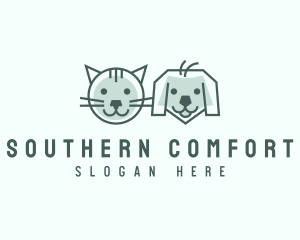 Cat Dog Pet Care logo design