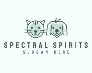 Cat Dog Pet Care logo design