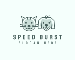 Cat Dog Pet Care logo design