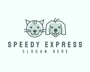 Cat Dog Pet Care logo design